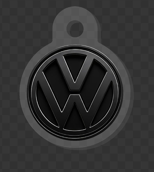 Dark Themed Volkswagen Key Charm