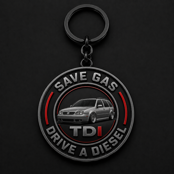 Save Gas drive A Diesel TDI Key Charm Small